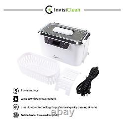 Invisiclean Professional Ultrasonic Cleaner Machine Electronic Silver Jewelry