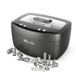 KECOOLKE 2.5L Large Capacity Ultrasonic Cleaner with Degas, Heating and Black