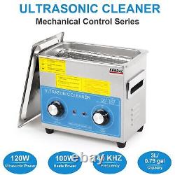 Kendal 3L 220W Commercial Grade Ultrasonic Cleaner with Timer & Heater Machine