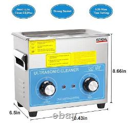 Kendal 3L 220W Commercial Grade Ultrasonic Cleaner with Timer & Heater Machine