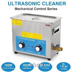 Kendal 6L Commercial Grade Ultrasonic Cleaner 180W with Timer & Heater Machine