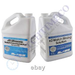 L&R #111 Watch Cleaning and L&R #3 Watch Rinsing Solution -1Gal Ea (2 Gal Total)