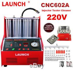 LAUNCH CNC602A Ultrasonic Petrol Car Auto Fuel Injector Tester Cleaner Machine