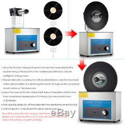 LP Vinyl Record Ultrasonic Cleaner Liftable Timing Turntable Washing Machine
