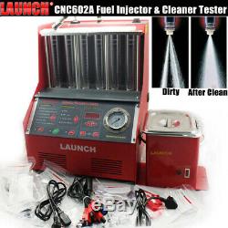 Launch 6-cylinder CNC602A Ultrasonic FUEL Injector Cleaner Tester English Panel