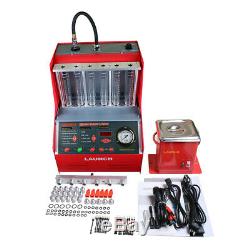Launch 6-cylinder CNC602A Ultrasonic FUEL Injector Cleaner Tester English Panel