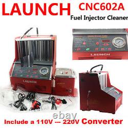Launch CNC602A 6-cylinder 110V Ultrasonic Fuel Injector Cleaner Tester Machine