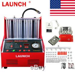 Launch CNC602A Car Ultrasonic Fuel Injector Cleaner Tester USA +110V Transformer