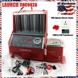 Launch CNC602A Ultrasonic FUEL Injector Cleaner Tester+110V Transformer For US