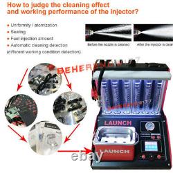Launch CNC603C 6 Cylinder Ultrasonic Fuel Injector Cleaner Tester PK CNC602A