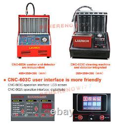 Launch CNC603C Ultrasonic Fuel Injector Cleaner Tester 6 Cylinder Gasoline 220V