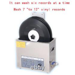 Liftable Vinyl Record Cleaner LP Album Disc Ultrasonic Deep Washing Machine110V
