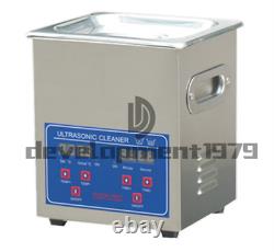 NEW 110V/220V 1.3L JPS-08A Stainless Steel Ultrasonic Cleaner Cleaning Machine