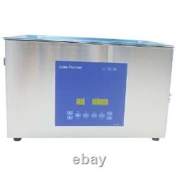 NEW Cole-Parmer 27 Liter Ultrasonic Cleaner with Digital Timer and Heat, 120 VAC