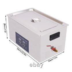 NEW Dual Double Frequency 28kHz/40kHz Ultrasonic Cleaner Cleaning Machine 22L US