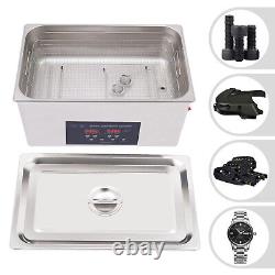 NEW Dual Double Frequency 28kHz/40kHz Ultrasonic Cleaner Cleaning Machine 22L US