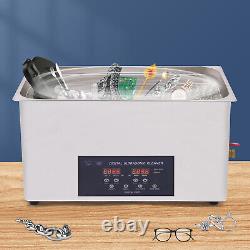 NEW Dual Double Frequency 28kHz/40kHz Ultrasonic Cleaner Cleaning Machine 22L US