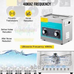 NEW Knob Ultrasonic Cleaner 3L Ultrasonic Cleaning Machine with Heater and Timer