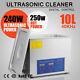 New 10l Ultrasonic Cleaner Stainless Steel Industry Heated Heater With Timer Usa