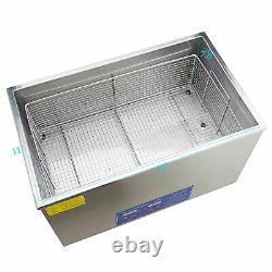 New 30L Ultrasonic Cleaner 304 Stainless Steel Industry Heated Heater withTimer