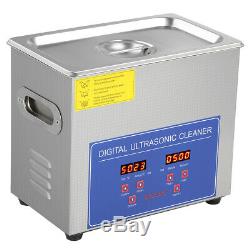 New 3L Ultrasonic Cleaner Stainless Steel Industry Heated Heater withTimer
