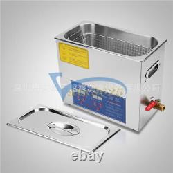 New 6.5L Digital Dental Jewelry Stainless Ultrasonic Cleaner Heater Timer #WD1