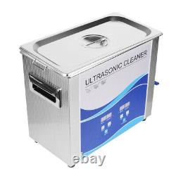 New 6.5L Ultrasonic Cleaner Stainless Steel Industry Heated Heater withTimer FDA