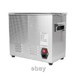 New 6.5L Ultrasonic Cleaner Stainless Steel Industry Heated Heater withTimer FDA