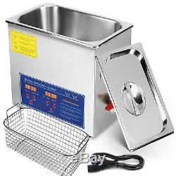 New 6 Liter Industry Ultrasonic Cleaners Cleaning Equipment Heater Timer