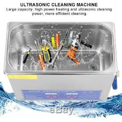 New 6L Stainless Steel Liter Industry Heated Ultrasonic Cleaner Heater withTimer