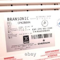 New Bransonic CPX2800H Ultrasonic Cleaner 2.8L/0.75G Digital Timer/Heater/Degas