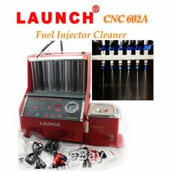 New LAUNCH CNC602A Ultrasonic Fuel Injector Tester Cleaner + 110V Transformer