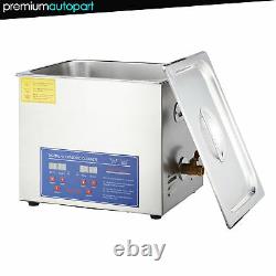 New Stainless Steel 2-30 Liter Industry Heated Ultrasonic Cleaner Heater Timer