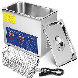 New Stainless Steel 3 L Liter Industry Heated Ultrasonic Cleaner Heater withTimer
