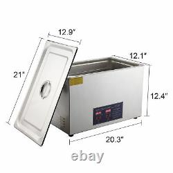 New Stainless Steel 30L Liter Industry Heated Ultrasonic Cleaner Heater with Timer