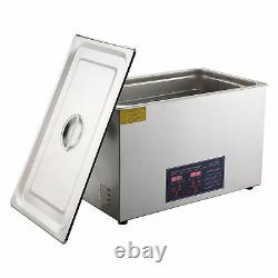 New Stainless Steel 30L Liter Industry Heated Ultrasonic Cleaner Heater with Timer