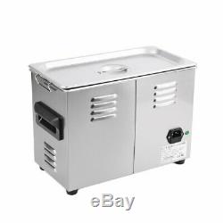 New Stainless Steel 6 Liter Industry Heated Ultrasonic Cleaner Heater Timer FW