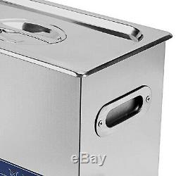 New Steel 6L Industry Heater Ultrasonic Cleaners Cleaning Equipment Jewelry