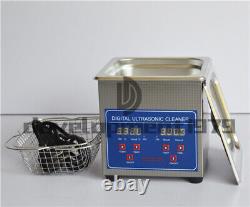 One New 1.3L Stainless Steel Ultrasonic Cleaner Cleaning Machine JPS-08A 110V