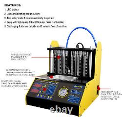 Petrol Car Motorcycle Fuel Injector Tester Cleaner Ultrasonic Cleaning Machine