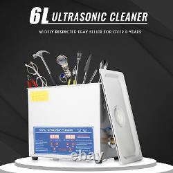 Preenex 6L 1.6Gal Professional Ultrasonic Cleaner with Digital Timer & Heater
