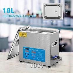 Pro 10L Portable Touch Controllable Electric Ultrasonic Cleaner Machine with Dig