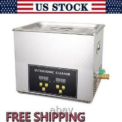 Professional Digital Ultrasonic Cleaner Machine with Timer Heated Cleaning 10LUS