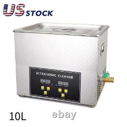 Professional Digital Ultrasonic Cleaner Machine with Timer Heated Cleaning 10LUS
