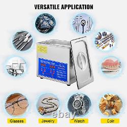 Professional Ultrasonic Cleaner, Easy to Use with Digital Timer &