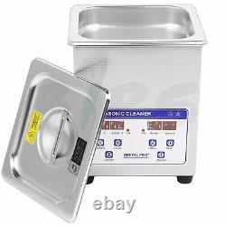 Professional Ultrasonic Jewelry Cleaner with Digital Timer for Eyeglasses Rings