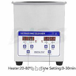 Professional Ultrasonic Jewelry Cleaner with Digital Timer for Eyeglasses Rings
