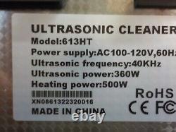 ROVSUN 15L Ultrasonic Cleaner, Knob Control Timer Heater Adjustable Stainless