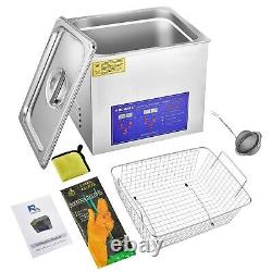 Roomark Ultrasonic Parts Cleaner for Retainer Jewelry Lab Tool Stainless 10L