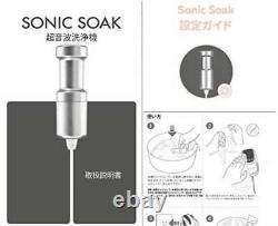 SONIC SOAK Ultrasonic cleaner Cleaning cleaner Compact cleaner with timer